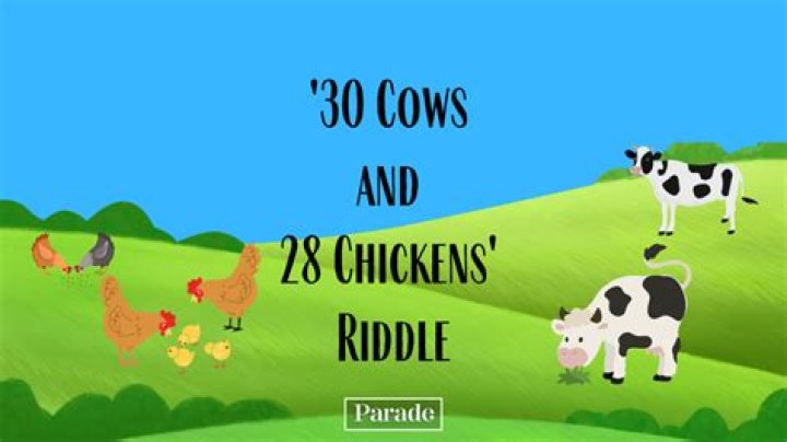 Exploring The Mystery Behind 30 Cows In A Field 28 Chickens