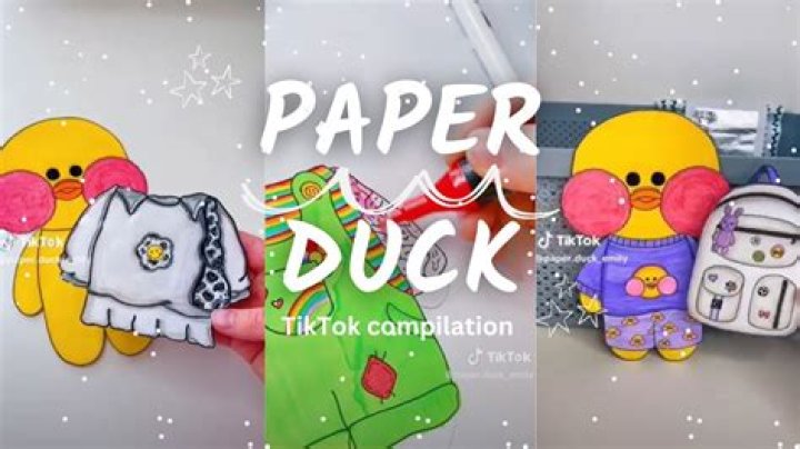 Quacking Creativity: The Rise Of Paper Duck TikTok Print
