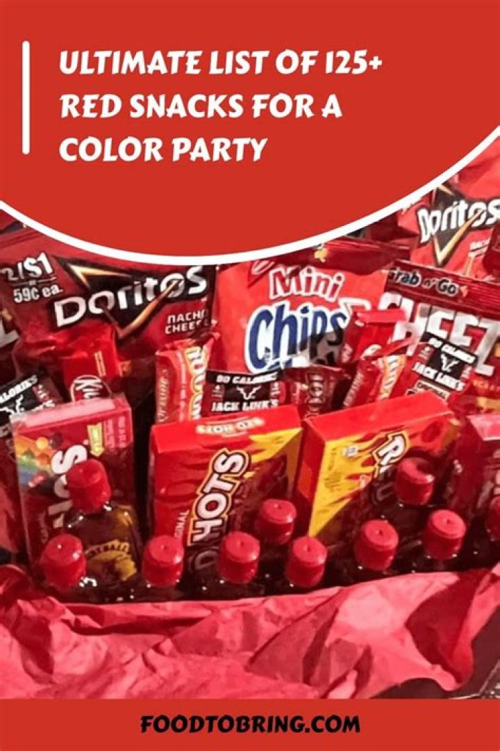 Vibrant Red Snacks For A Colorful Party Experience